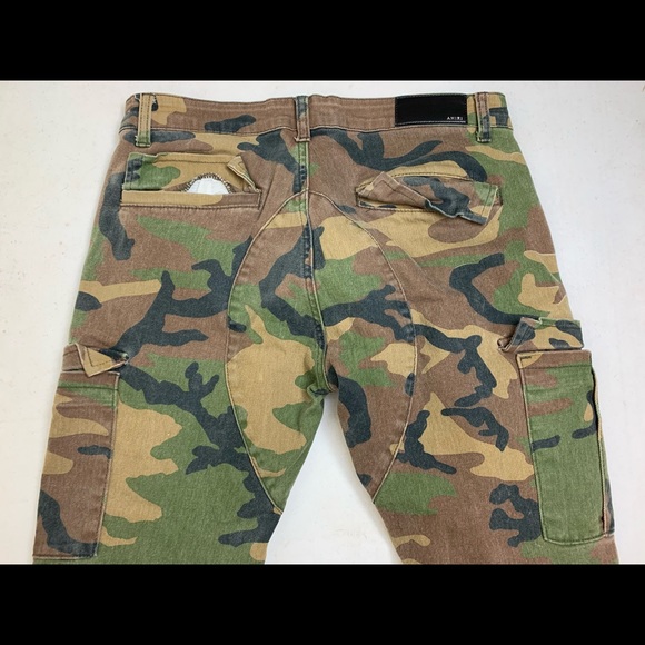 mike amiri camo jeans